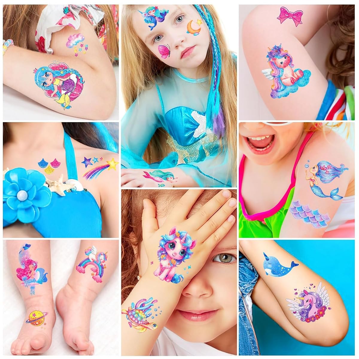 MAYCREATE® Glitter Temporary Tattoo for Girls MAYCREATE® Glitter Temporary Tattoo for Girls